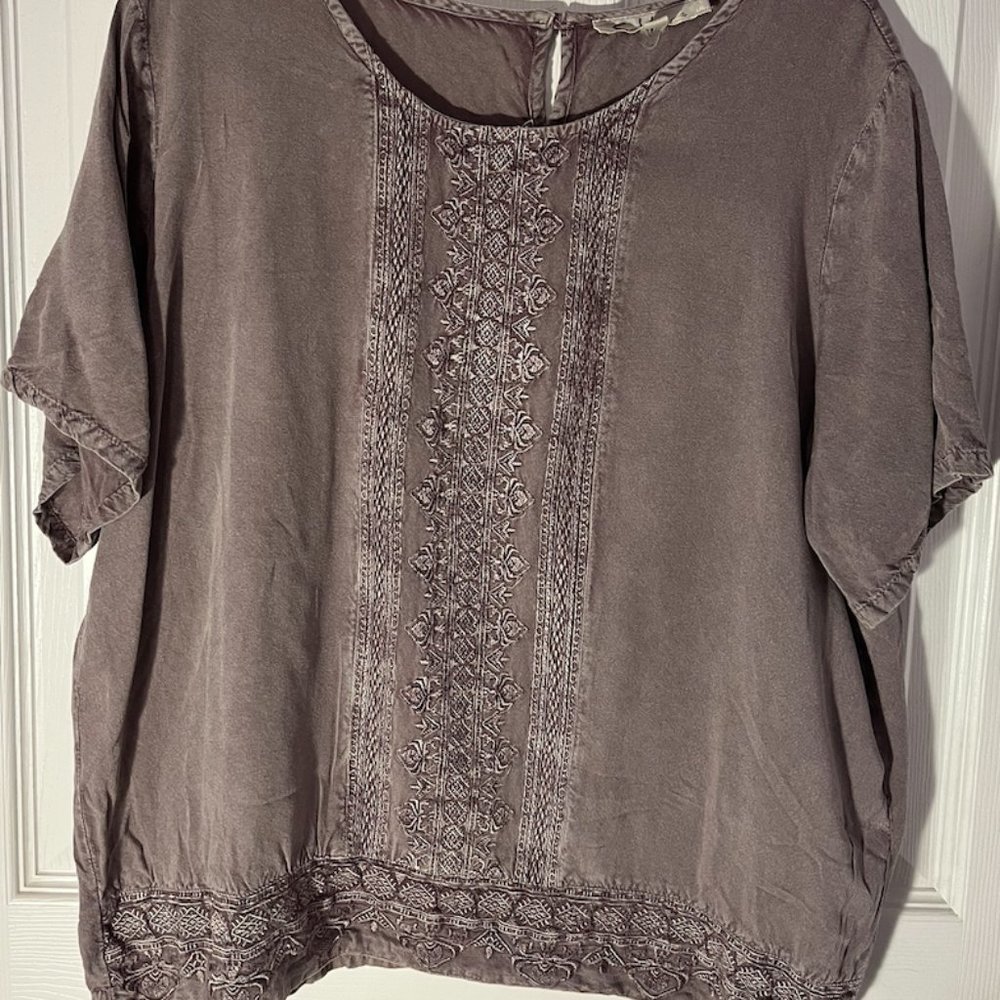 Lavender Short-Sleeve Top